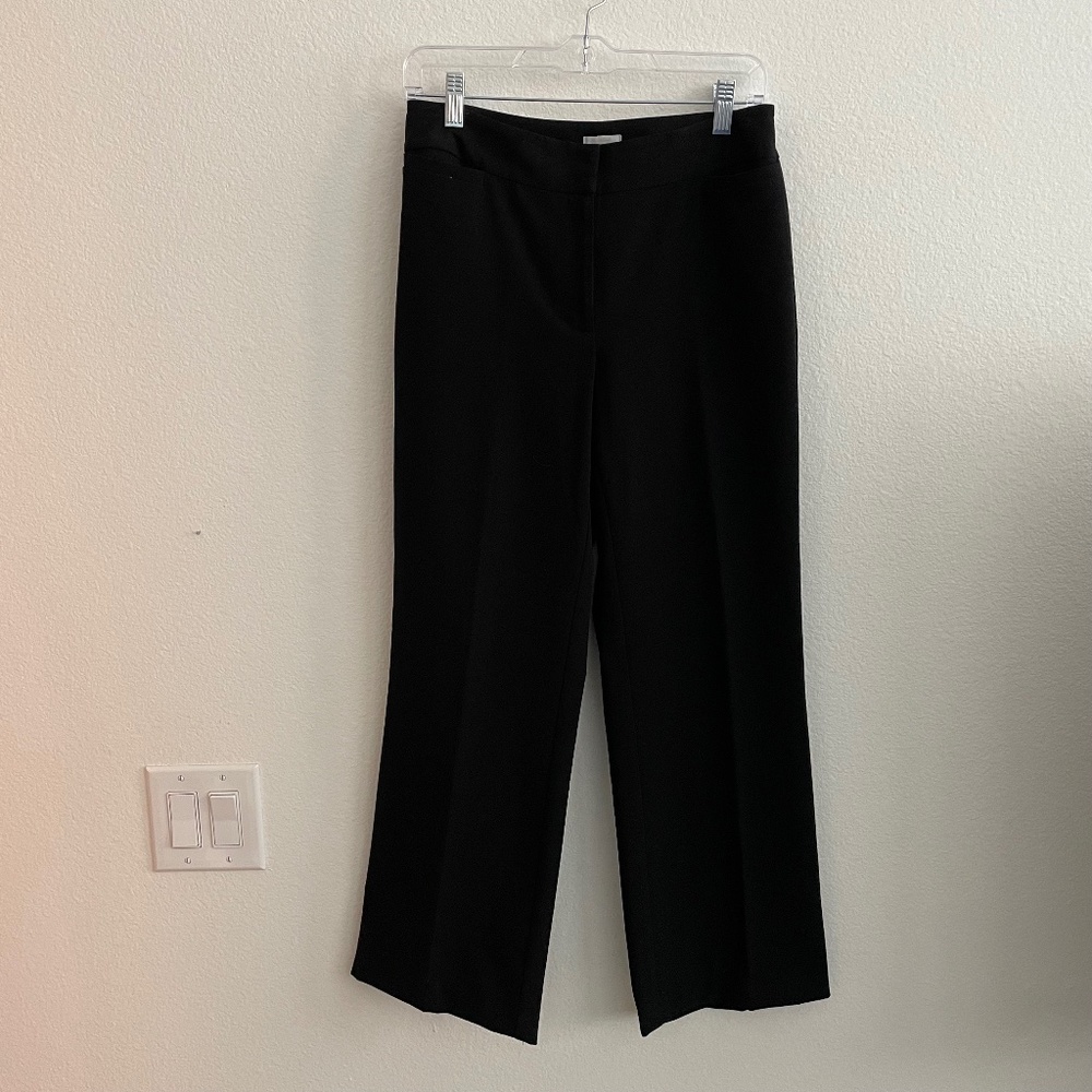 Chico's Pants Women's Size 0 (4) Short Black Dress Office Straight Leg Business